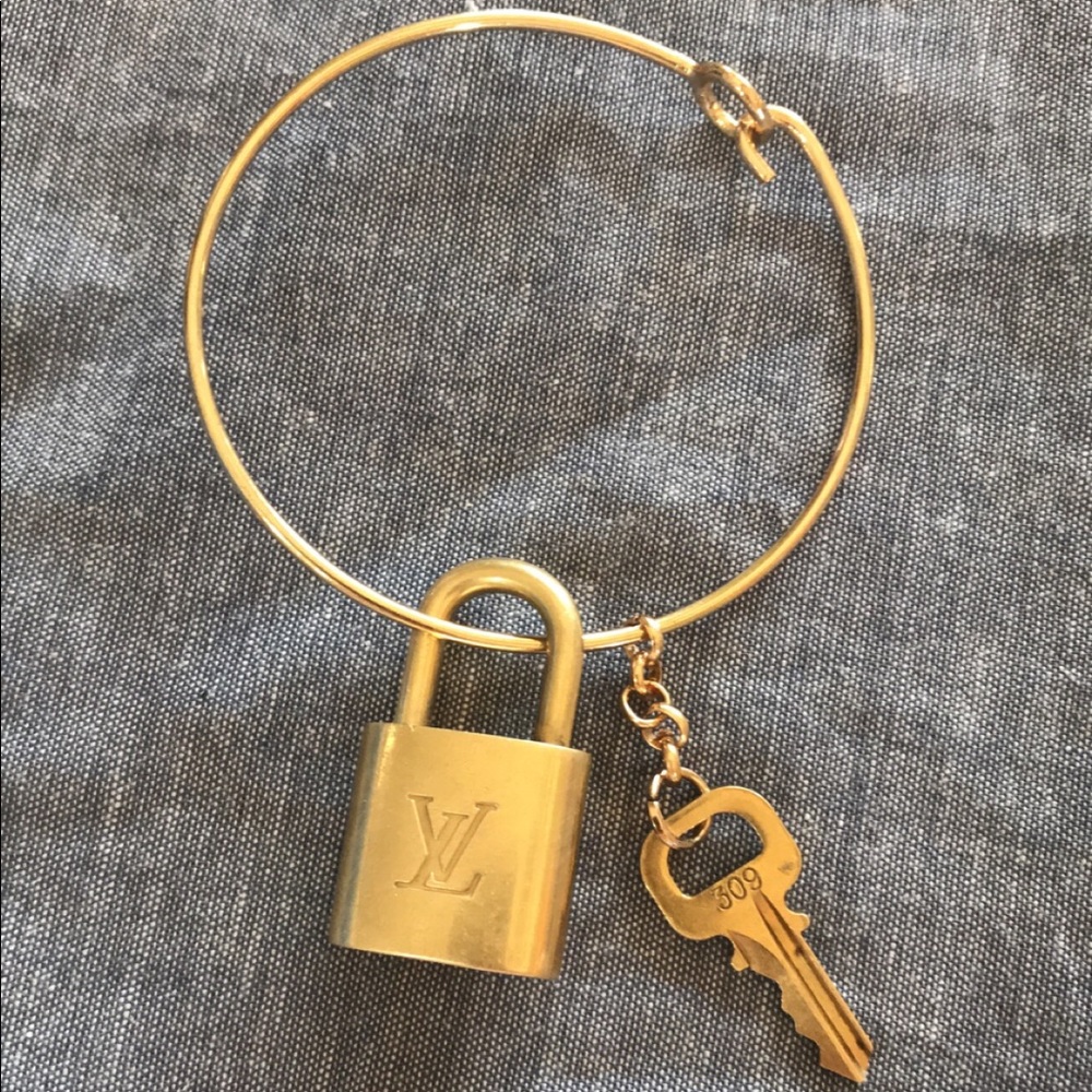 LV Lock & key bracelet.